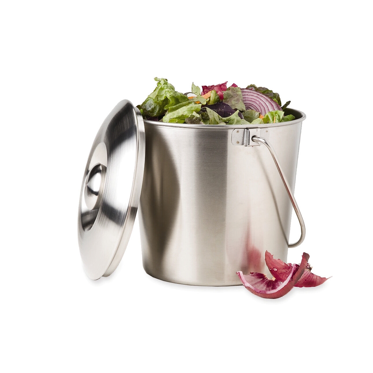 Stainless Steel Compost Pail | Compost Bucket | Gardener's Supply