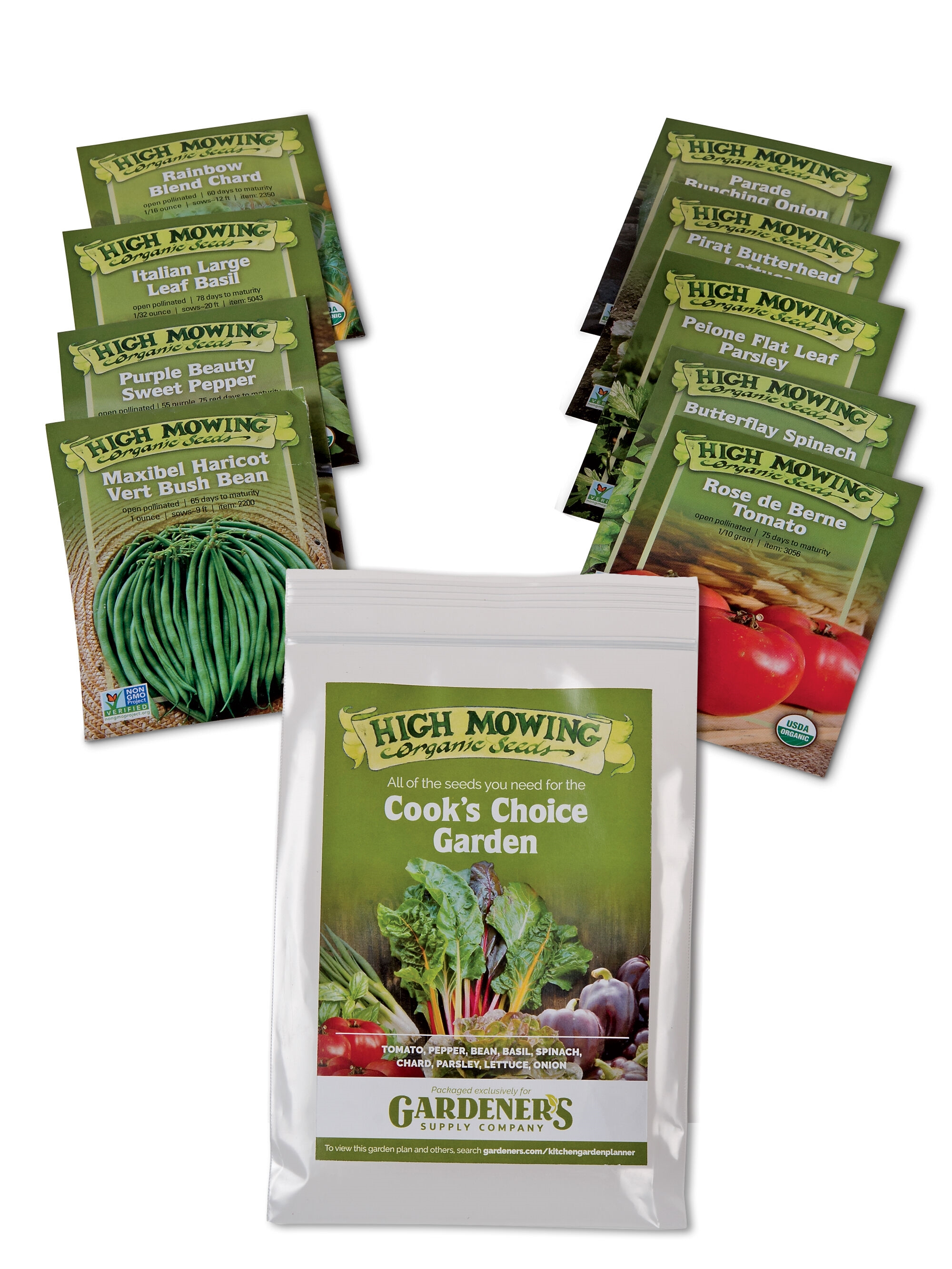 Cook's Choice Vegetable Garden Organic Seeds