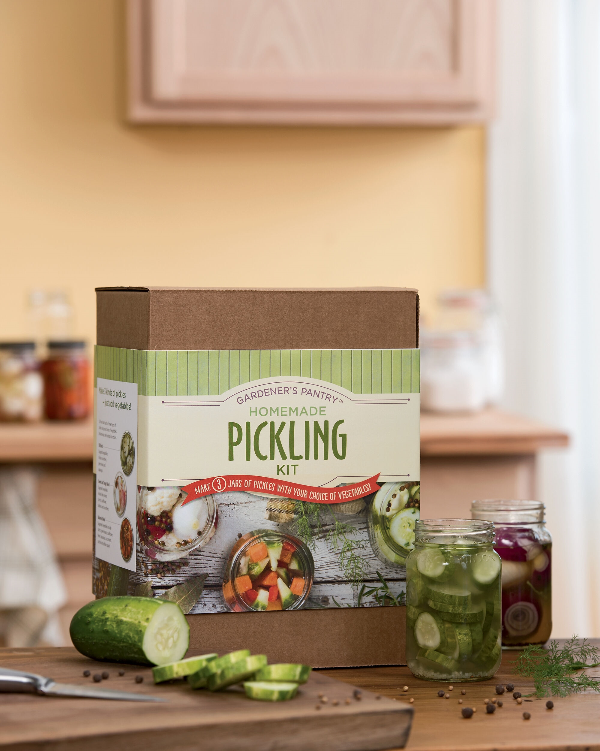Pickling Spices - Homemade Pickling Kit with Ingredients and Jars