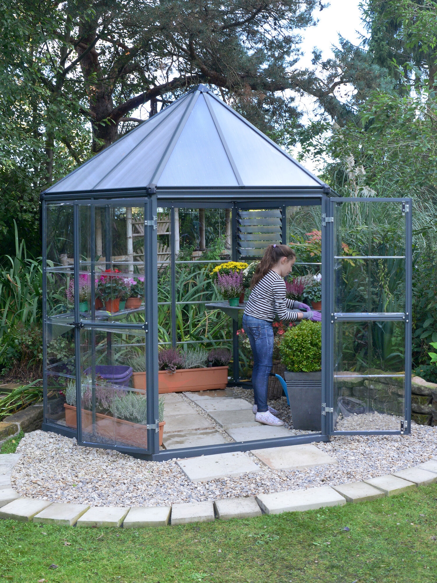 Canopia® by Palram Oasis Hexagon Greenhouse | Gardener's Supply