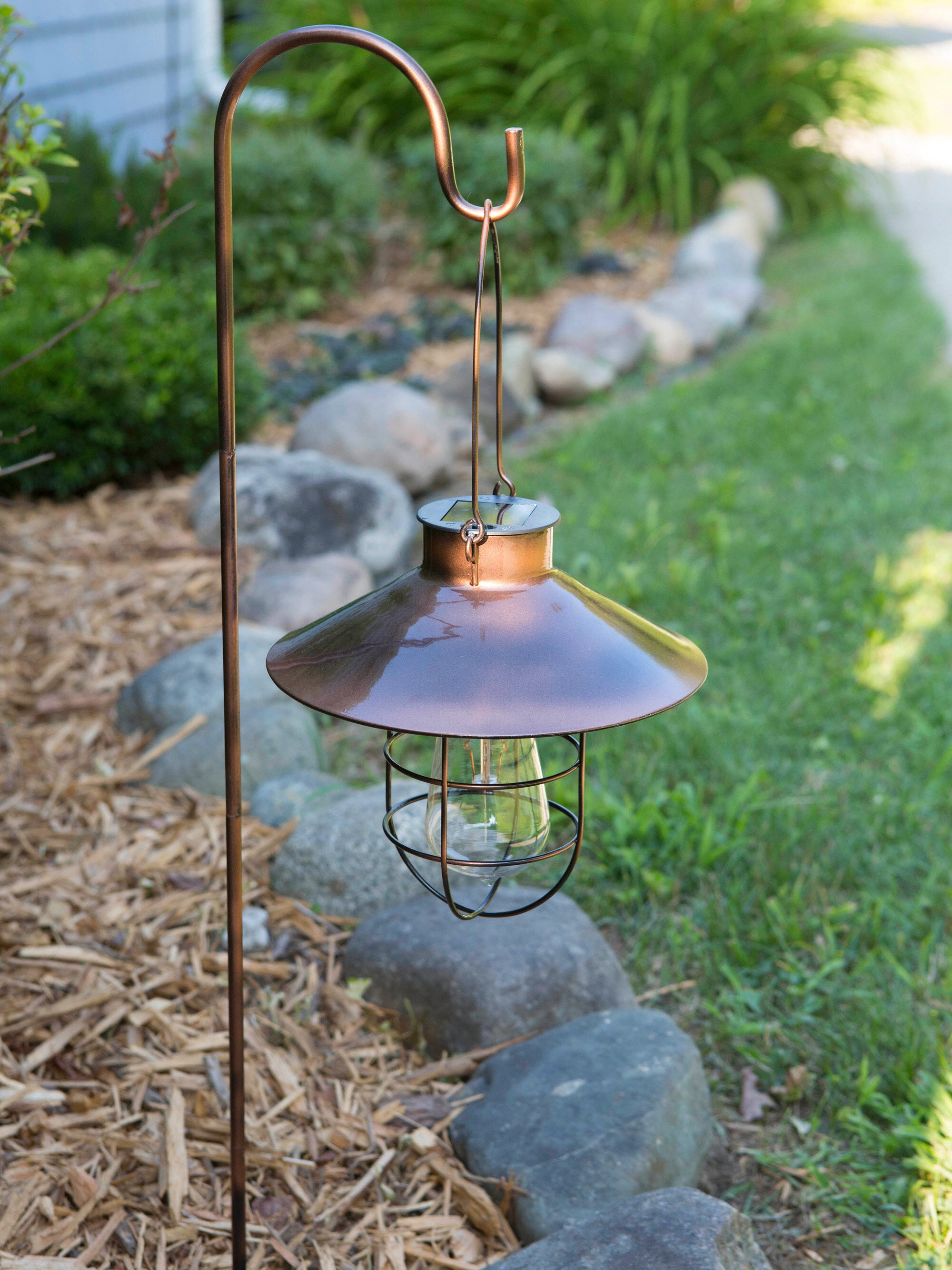 Solar Pendant Lantern with Shepherd's Hook | Gardener's Supply