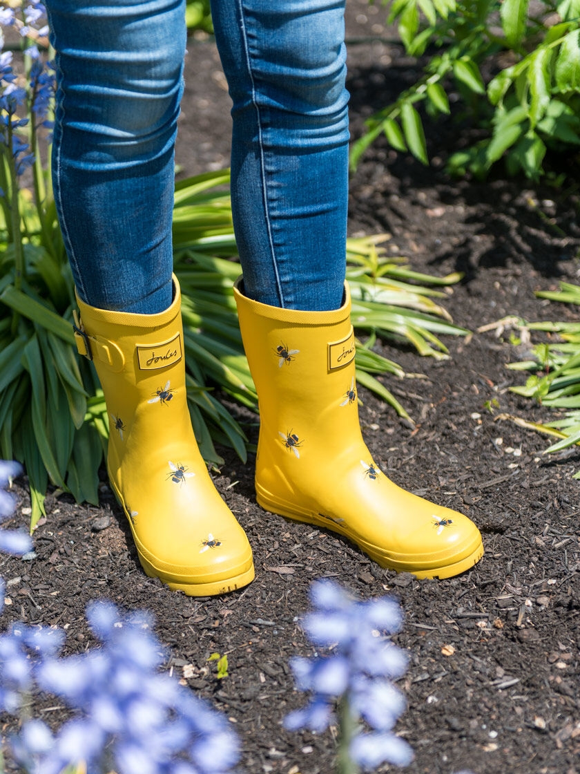 Women's Joules Mid Height Welly Rubber Rain Boots | Gardeners.com