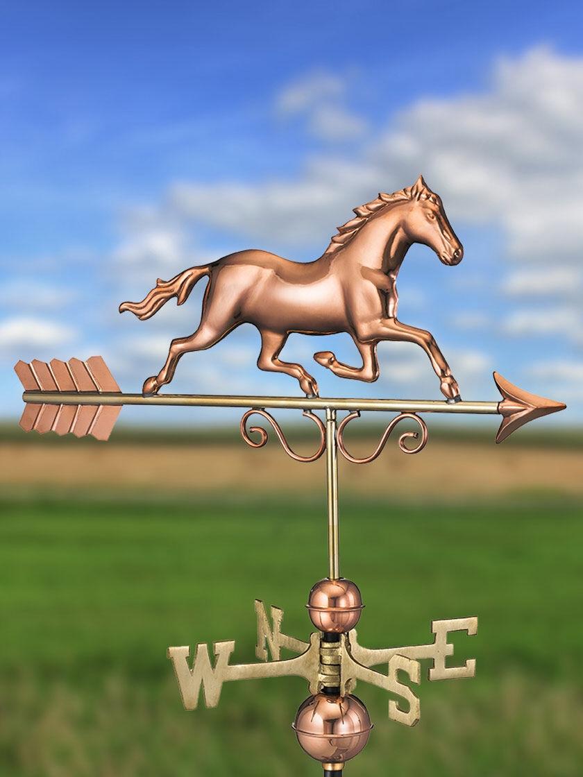 Galloping Horse Copper Weathervane | Gardener's Supply